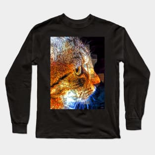 Cat Profile Long Sleeve T-Shirt